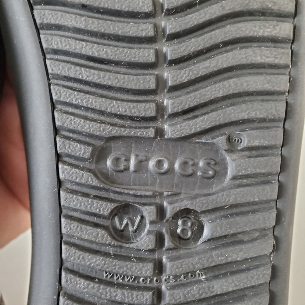 Crocs Brooklyn Black Ballet Flats Womens Size 8 Comfort Slip On Shoes 202184 - Picture 10 of 11